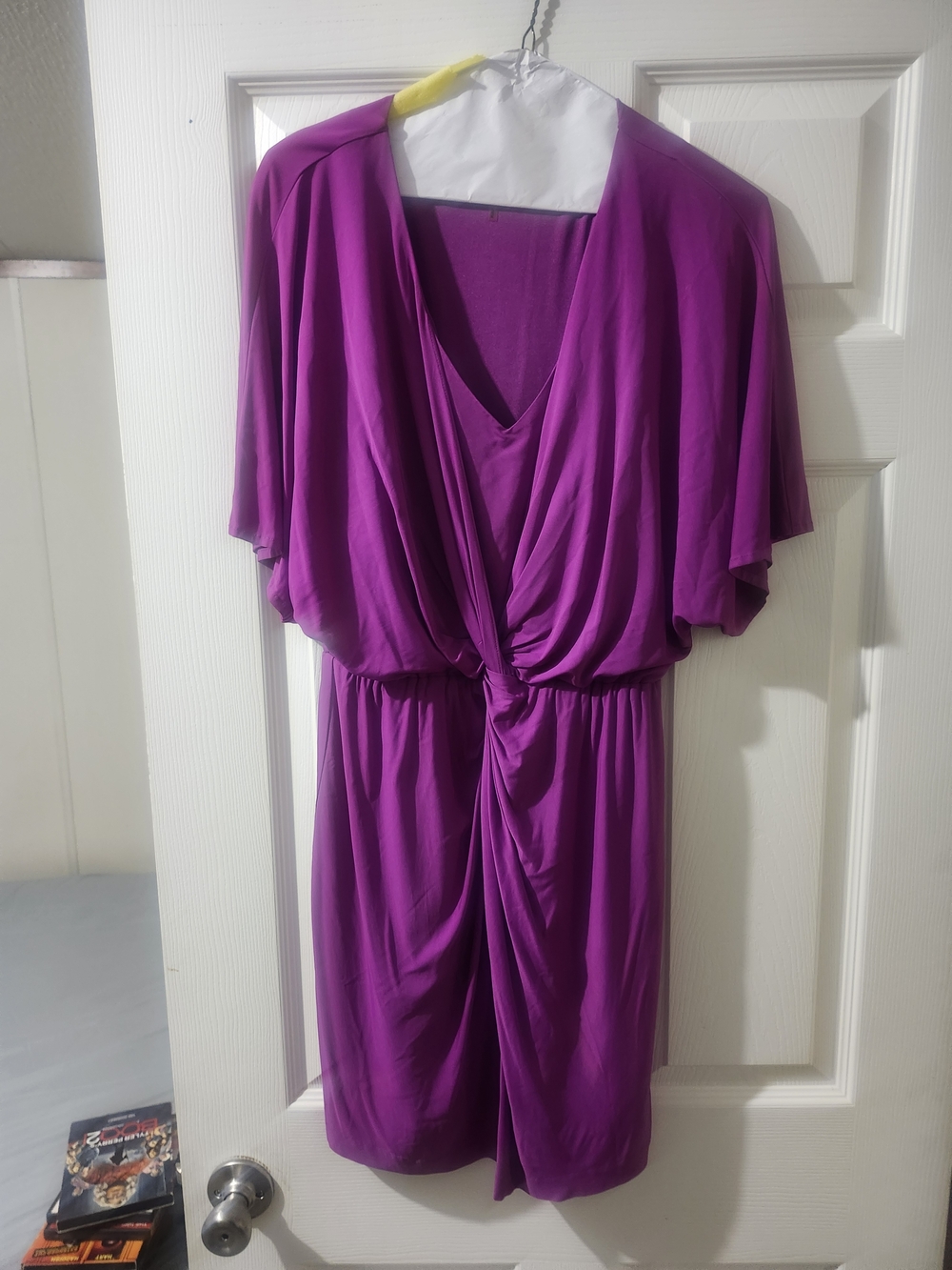 Trina Turk Purple Draped Maxi Dress
